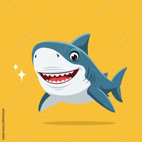 Happy Cartoon Shark