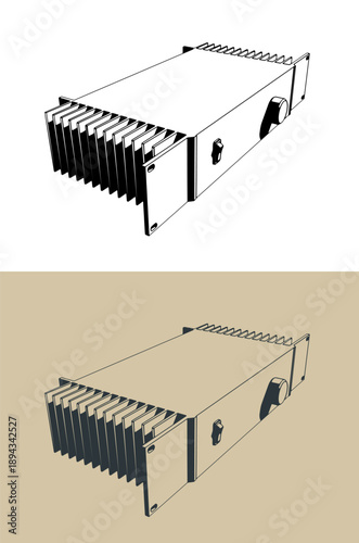 Powerful audio amplifier