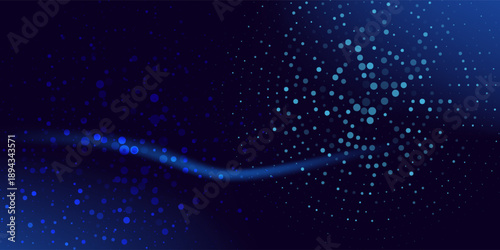 Abstract Digital Circles of Particles with Noise. Futuristic Circular Sound Wave. Big Data Visualization.Crypto Currency Concept. Vector Illustration.