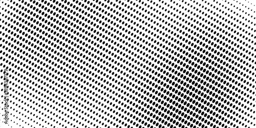 PrintaDot white black pattern gradient texture background. Abstract pop art halftone and retro style.