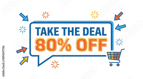 Limited Time Offer, Discount Promotion, Online Shopping, Graphic Design, Vibrant Colors, Eye-catching, Sales Strategy