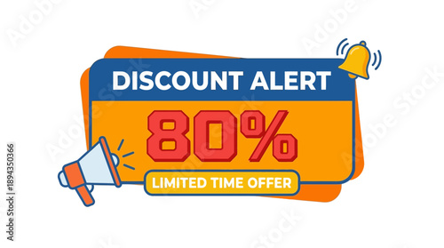 80% Off Limited Time Offer on Selected Items - Eye-Catching Graphic Design