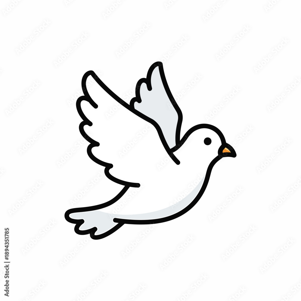 Obraz premium Simple Dove in Flight