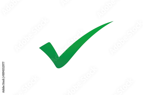 Free Download Green check mark symbol indicating success, approval, acceptance, and confirmation, isolated on a transparent background - GFXLoad
