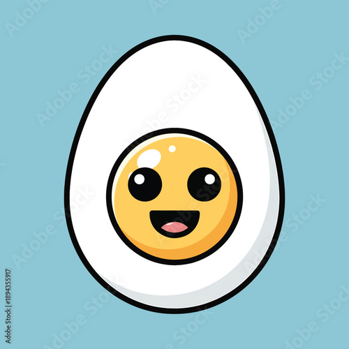 Smiling Egg Character