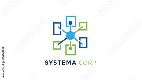 Systema Corp Logo Corporate Identity Design.