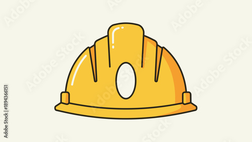 Yellow Hard Hat for Construction Workers.