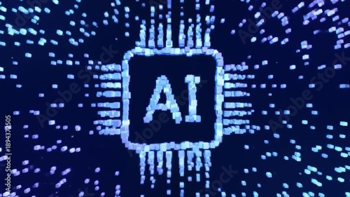 AI symbol representing modern technology innovation