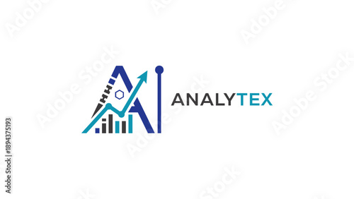 Analytex Logo with Stylized Letter A.