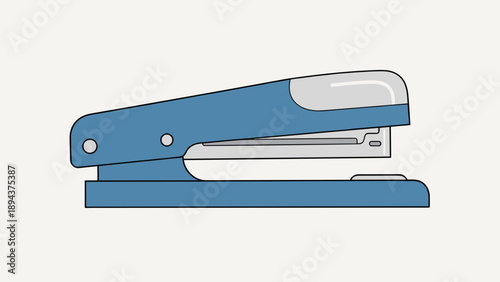 Blue Stapler Office Stationery Equipment.