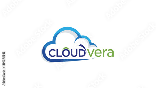 Cloud Vera Logo Design Element.