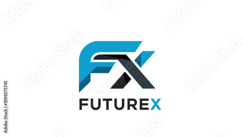 FX FutureX Logo Design Element.
