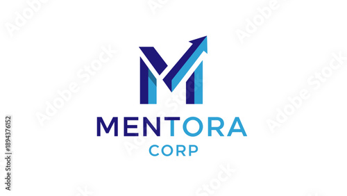 Mentora Corp Company Logo Design Element.