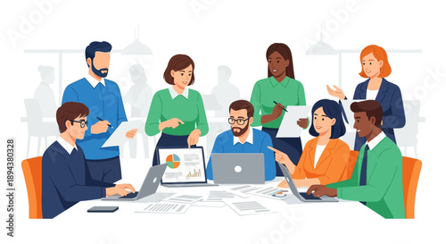 Diverse Business Team Meeting Discussion.