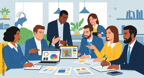 Business Team Meeting Discussion Planning.