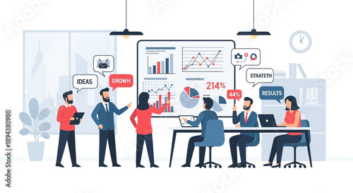 Business Team Meeting Discussion Planning.