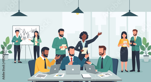 Diverse Business Team Meeting Discussion.