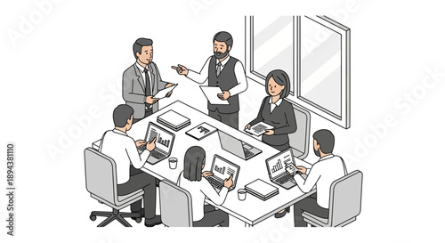 Business Professionals in Meeting Room.