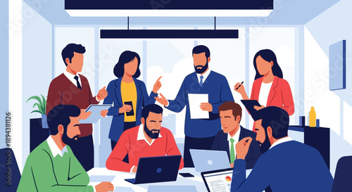 Business Team Meeting Discussion Collaboration.