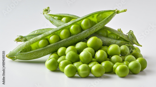 Fresh peas natural vegetable concept