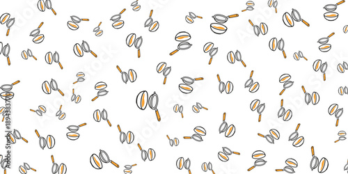 Seamless pattern of cooking utensils for culinary design and kitchen decor inspiration