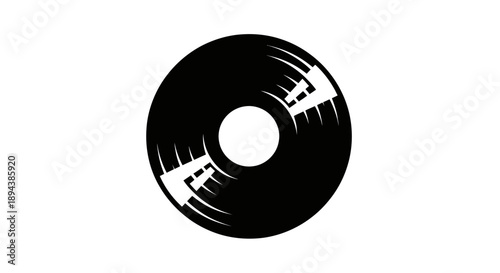 Black Vinyl Record Disc Music Audio Playback Classic.