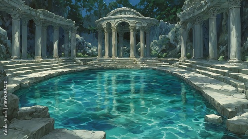 Ancient Greek Temple Pool.