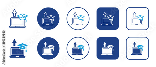 Skill Training Multi-Style Icon Variations Background