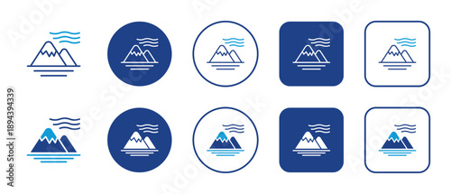 Stillness Multi-Style Icon Variations Background