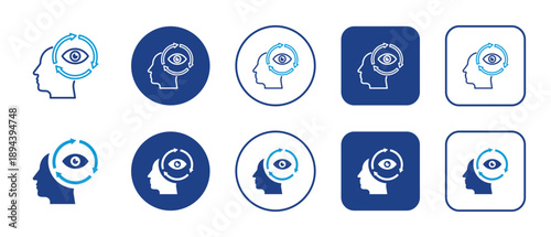 Awareness Loop Multi-Style Icon Variations Background