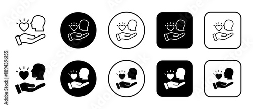 Compassion Multi-Style Icon Variations Background