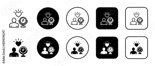 Self-Love Multi-Style Icon Variations Background