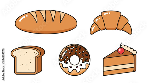 Assorted Baked Goods and Pastries.