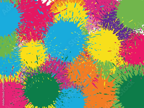 Purim holiday symbols including hamantaschen scroll and masks.