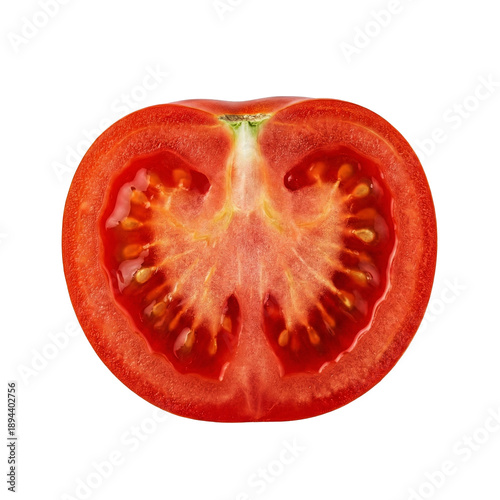 Wallpaper Mural Half Slice of Ripe Red Tomato with Seeds Torontodigital.ca