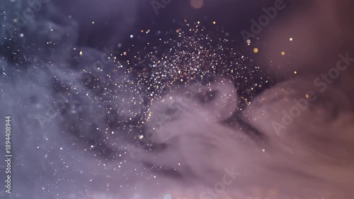 Wallpaper Mural Abstract Smoke and Glittering Particles Creating a Dreamy Atmosphere. Torontodigital.ca
