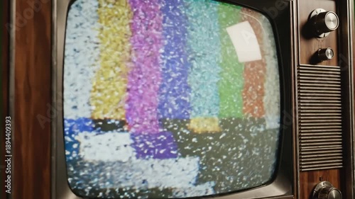 Wallpaper Mural Green Screen effect of retro tv with kinescope on a flickering light the an old rounded edges scene 4 distortion, overlay, glitch, static noise, scan lines black background, 4k animated video loop Torontodigital.ca