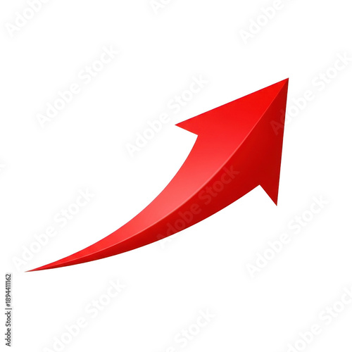Free Download Vibrant red arrow pointing upwards - GFXLoad