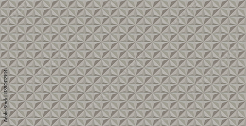 Geometric beige triangle pattern background with elegant 3D star texture and modern minimalist architectural surface