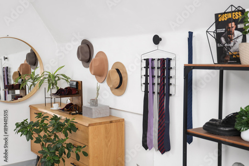 Interior of boutique with m...