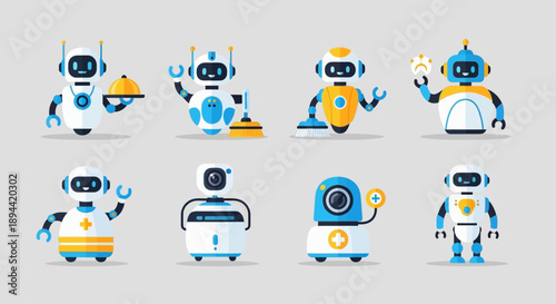 Cute happy rose flower illustrations with various funny facial expressions