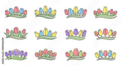 Adorable collection of cute cartoon succulent plants and cacti hugging.