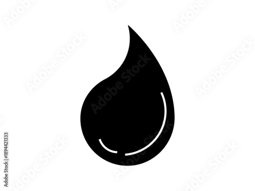 Schilderij op canvas Droop water icon vector collection