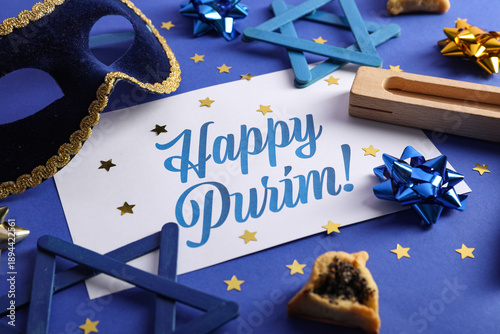 Greeting card with text HAP...