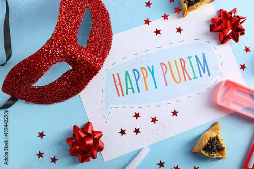 Card with text HAPPY PURIM,...