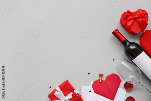 Gift boxes with candles, pa...