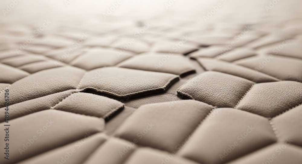 Naklejka premium Hexagonal quilted pattern close up