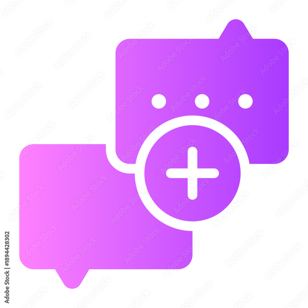 Obraz premium speech gradient icon