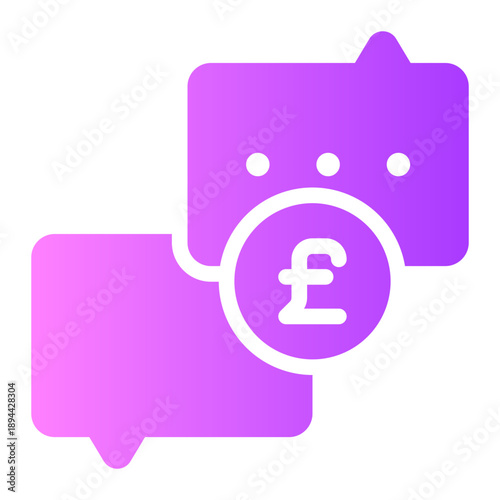 pound gradient icon