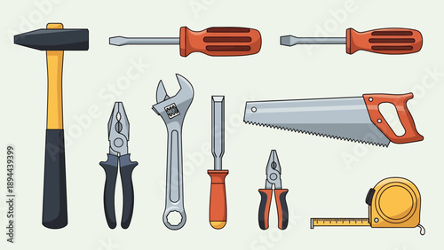 Collection of Various Hand Tools and Equipment.